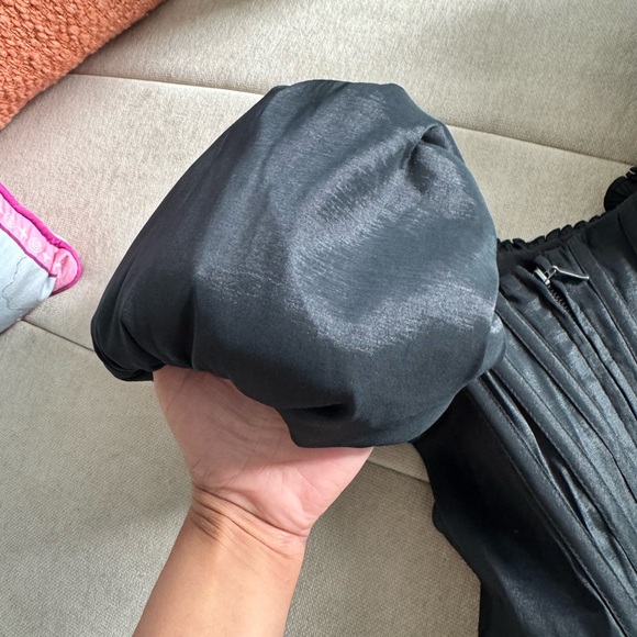 LPA Black Puff Sleeve Mini Dress - Picture 3 of 4